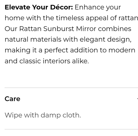 Chic Cream Rattan Wall Mirror - Picture 5 of 9